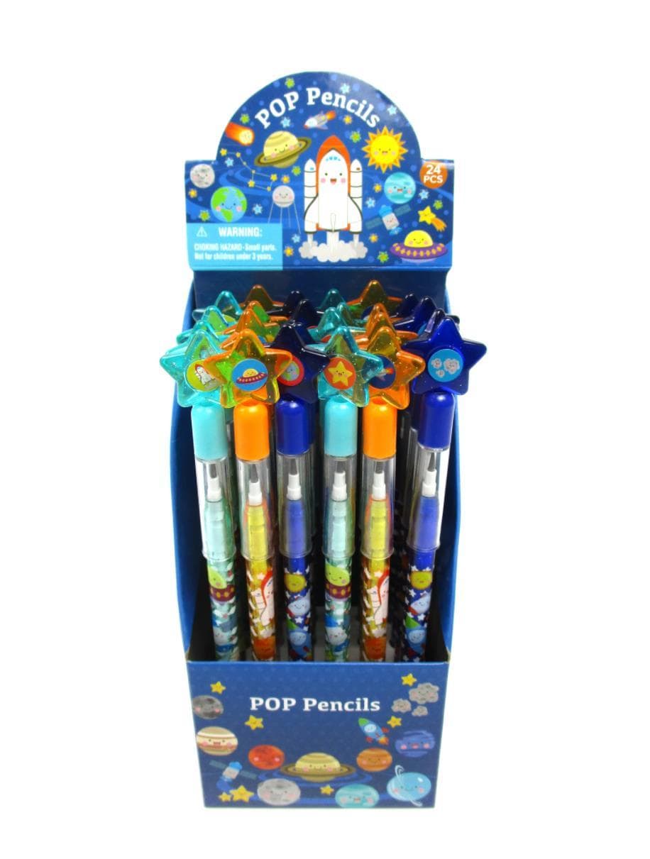 Tiny Mills - Outer Space Rocket Multi Point Pencils (24pcs)