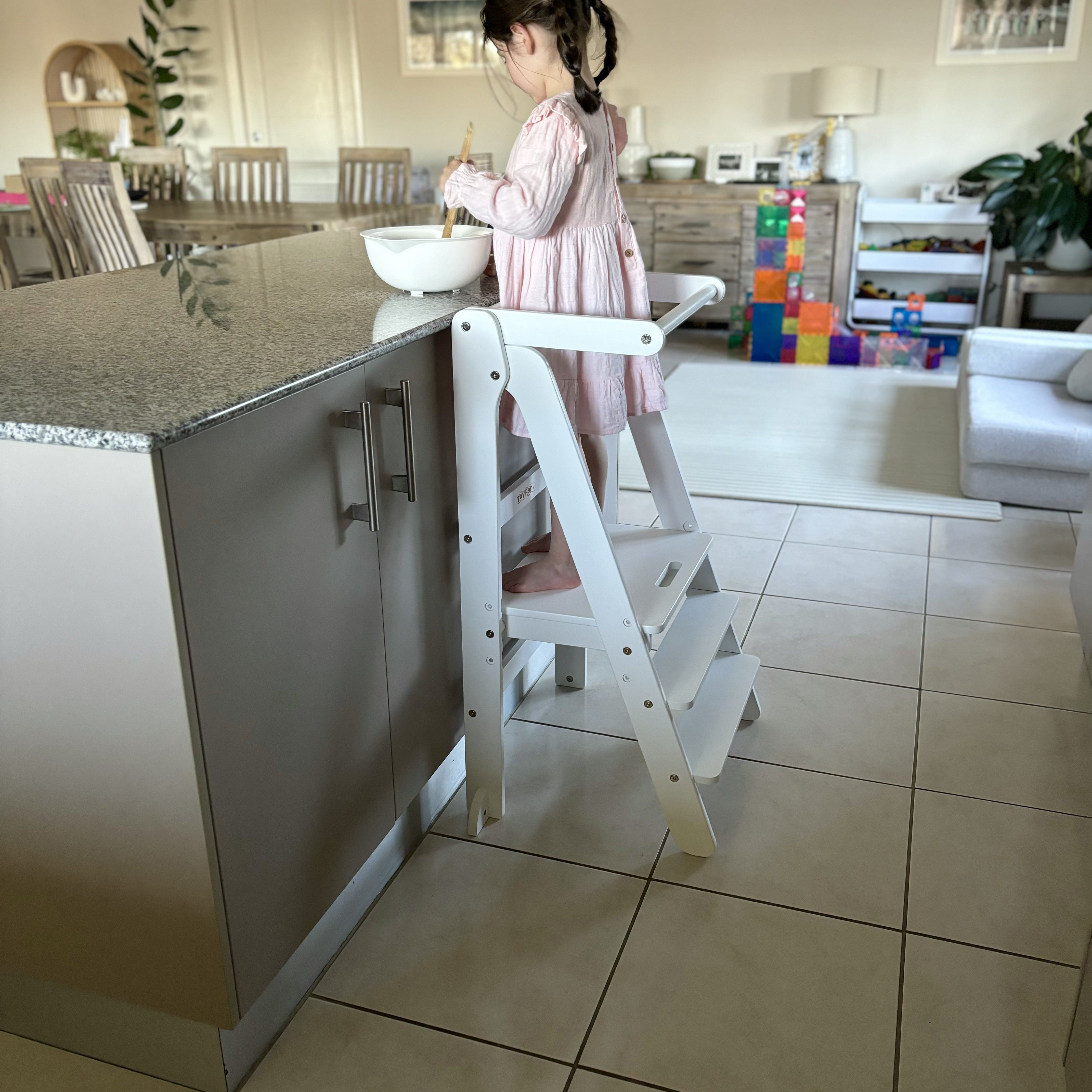 Toypark Folding Learning Tower-White