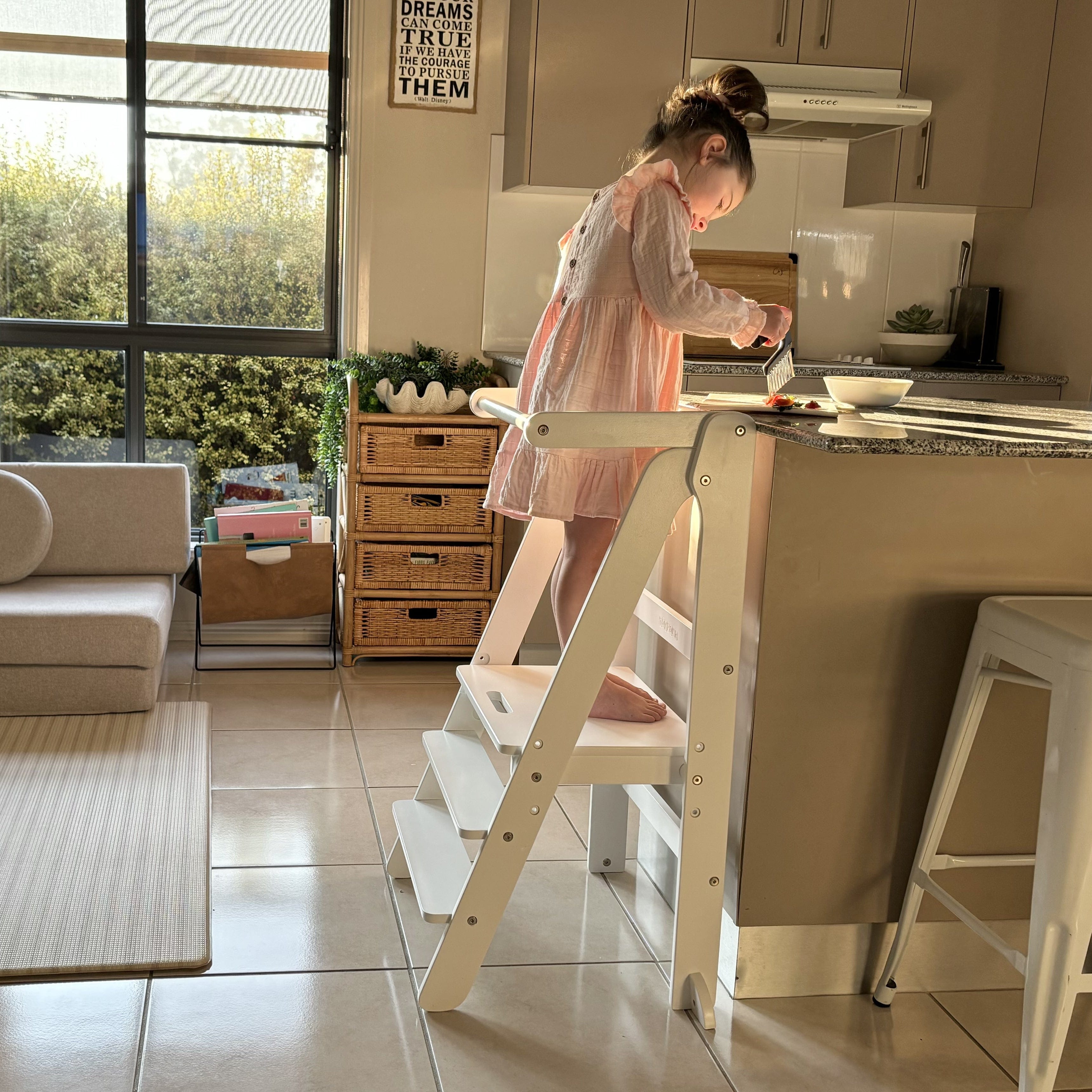 Toypark Folding Learning Tower-White