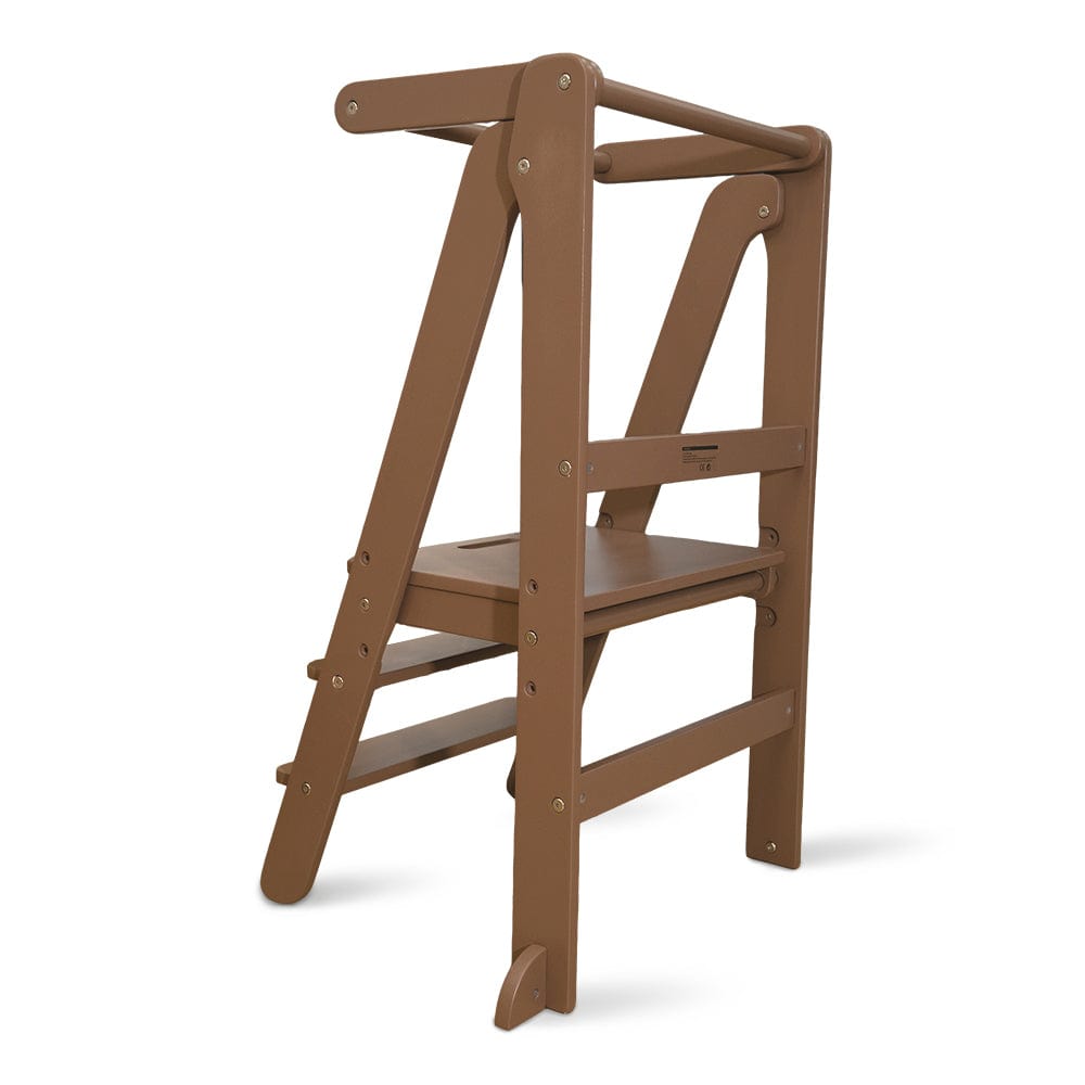 Toypark Folding Learning Tower - Walnut