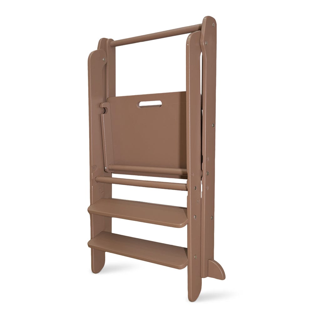 Toypark Folding Learning Tower - Walnut