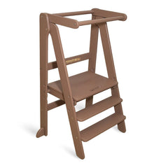 Toypark Folding Learning Tower - Walnut