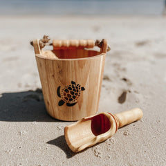 Explore Nook Wooden Bucket & Scoop set (Turtle Burn Stamp Edition)