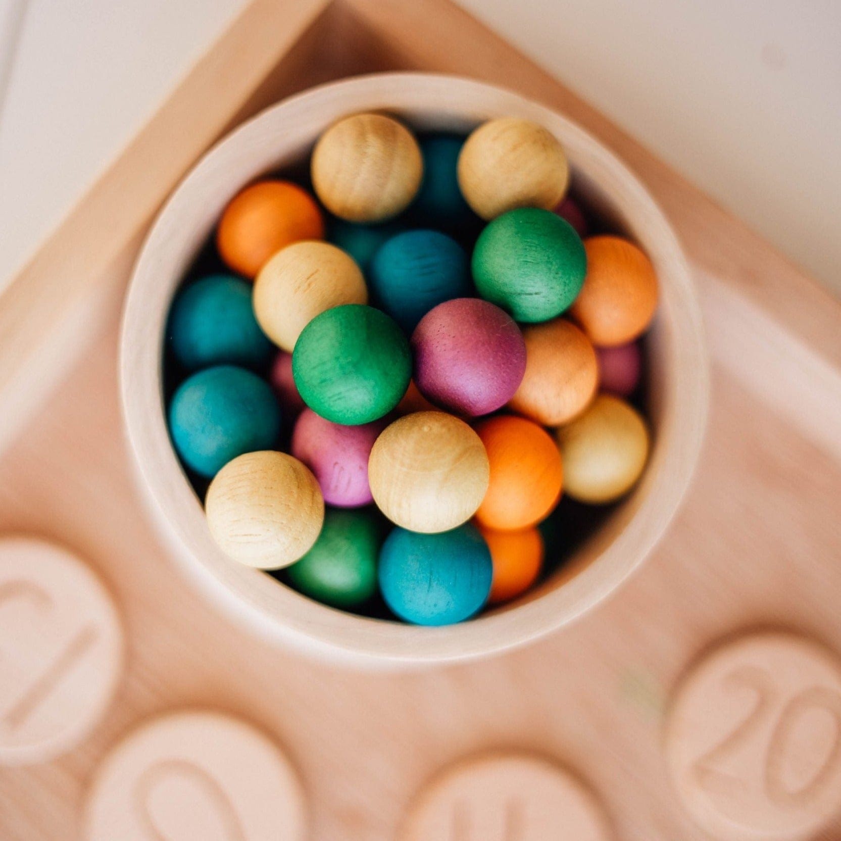 QToys Wooden Ball Set of 50