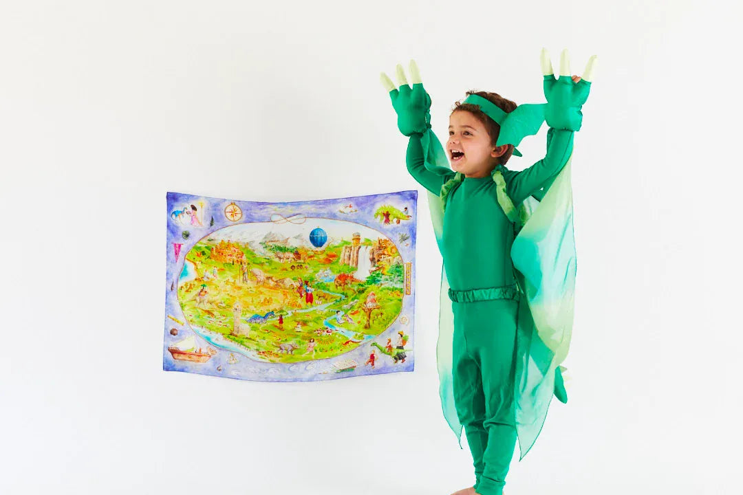 Sarah's Silks Dinotopia Seek & Find Playsilk