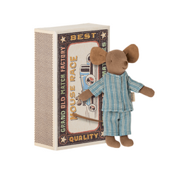 Maileg Mouse Big Brother Brown in box