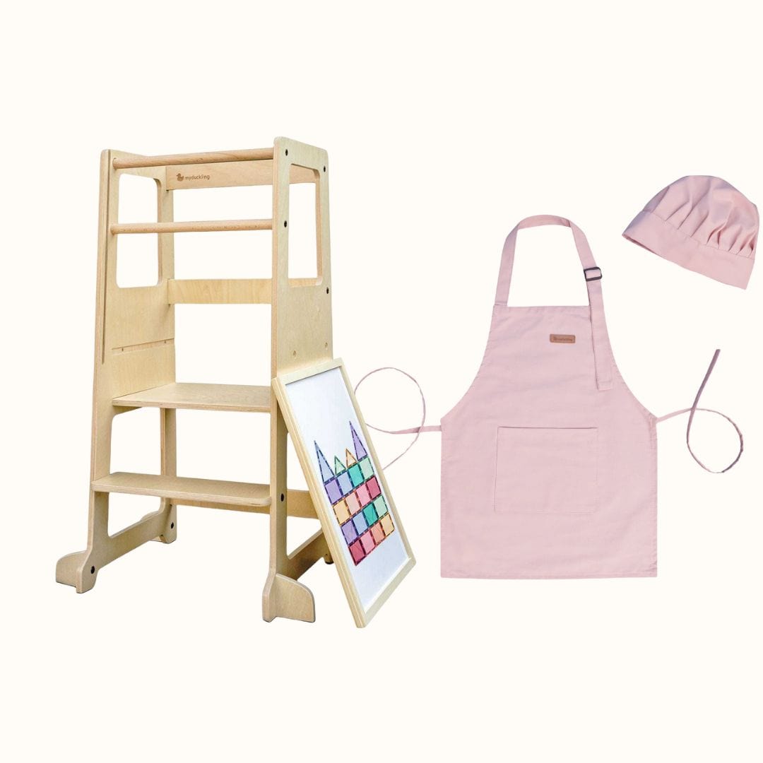 Mini Chef: myduckling Adjustable Learning Tower 2 in 1 set