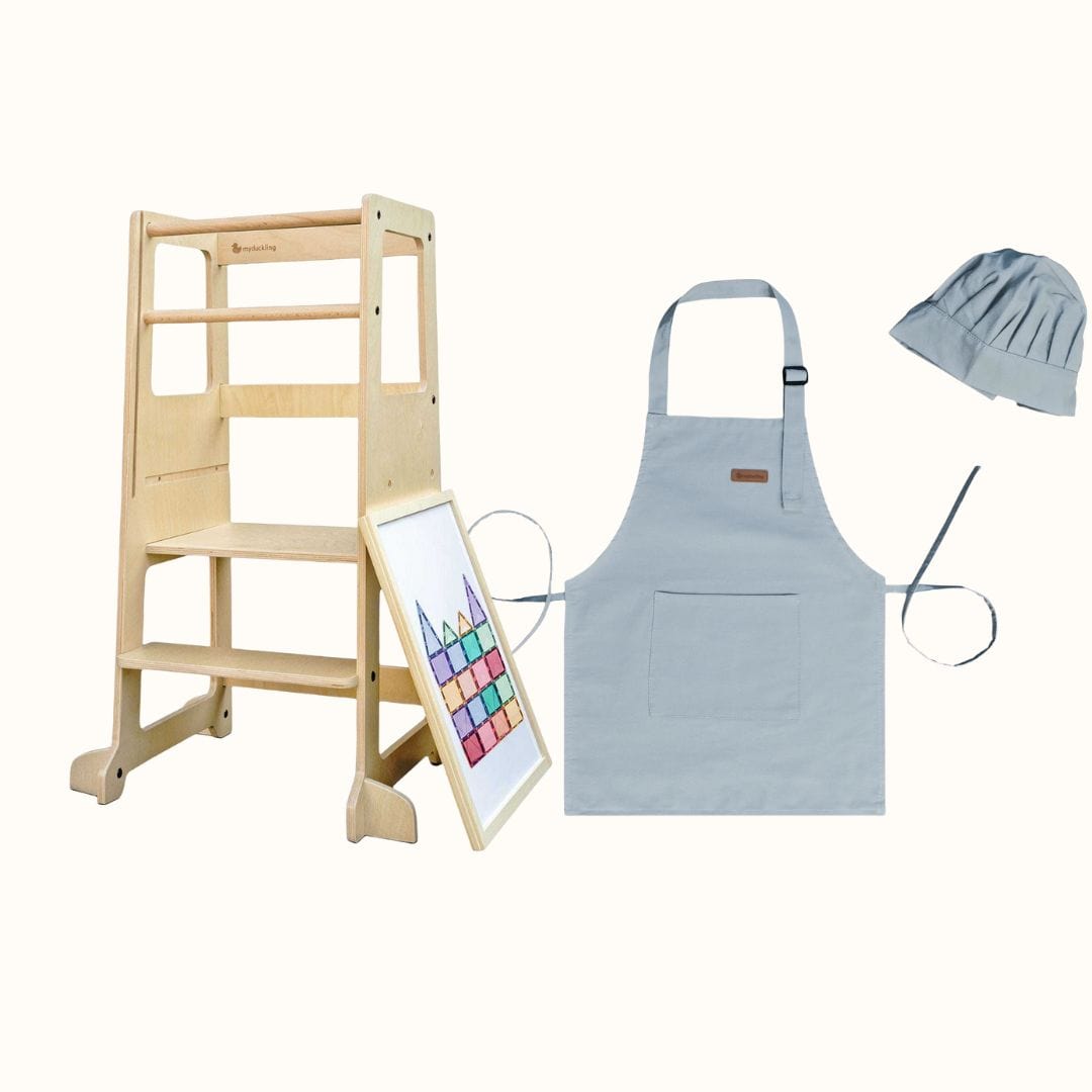 Mini Chef: myduckling Adjustable Learning Tower 2 in 1 set