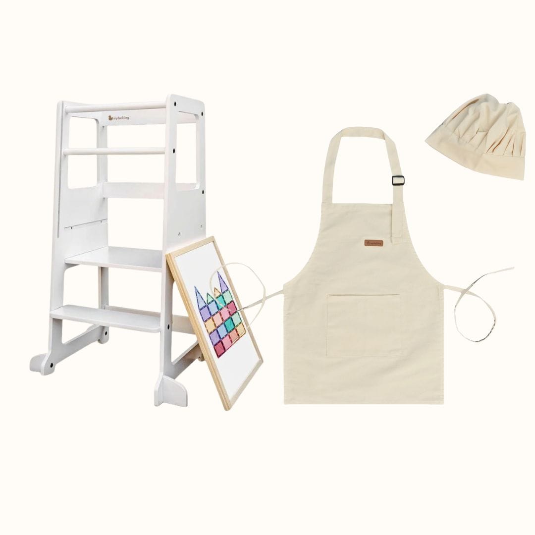 Mini Chef: myduckling Adjustable Learning Tower 2 in 1 set