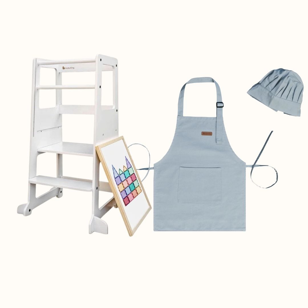 Mini Chef: myduckling Adjustable Learning Tower 2 in 1 set