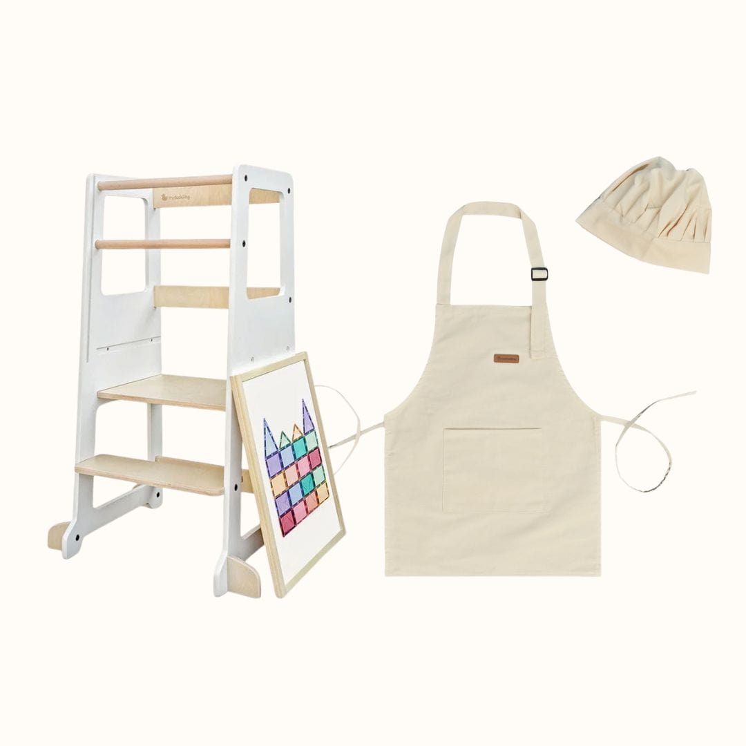 Mini Chef: myduckling Adjustable Learning Tower 2 in 1 set