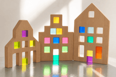 Papoose Toys - Dutch Wood Houses (3 Piece Set)
