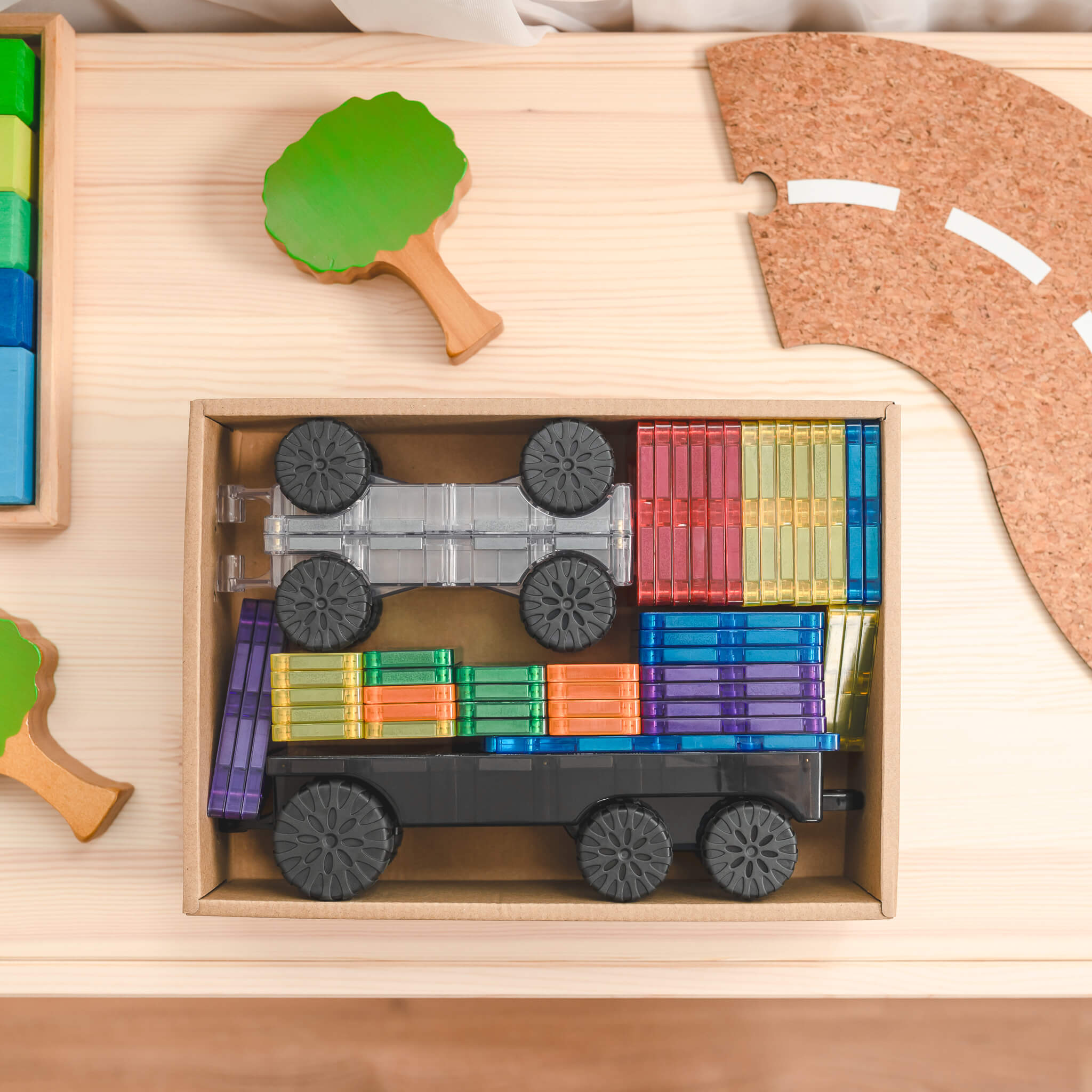 Connetix Tiles Rainbow 50 Piece Transport Pack