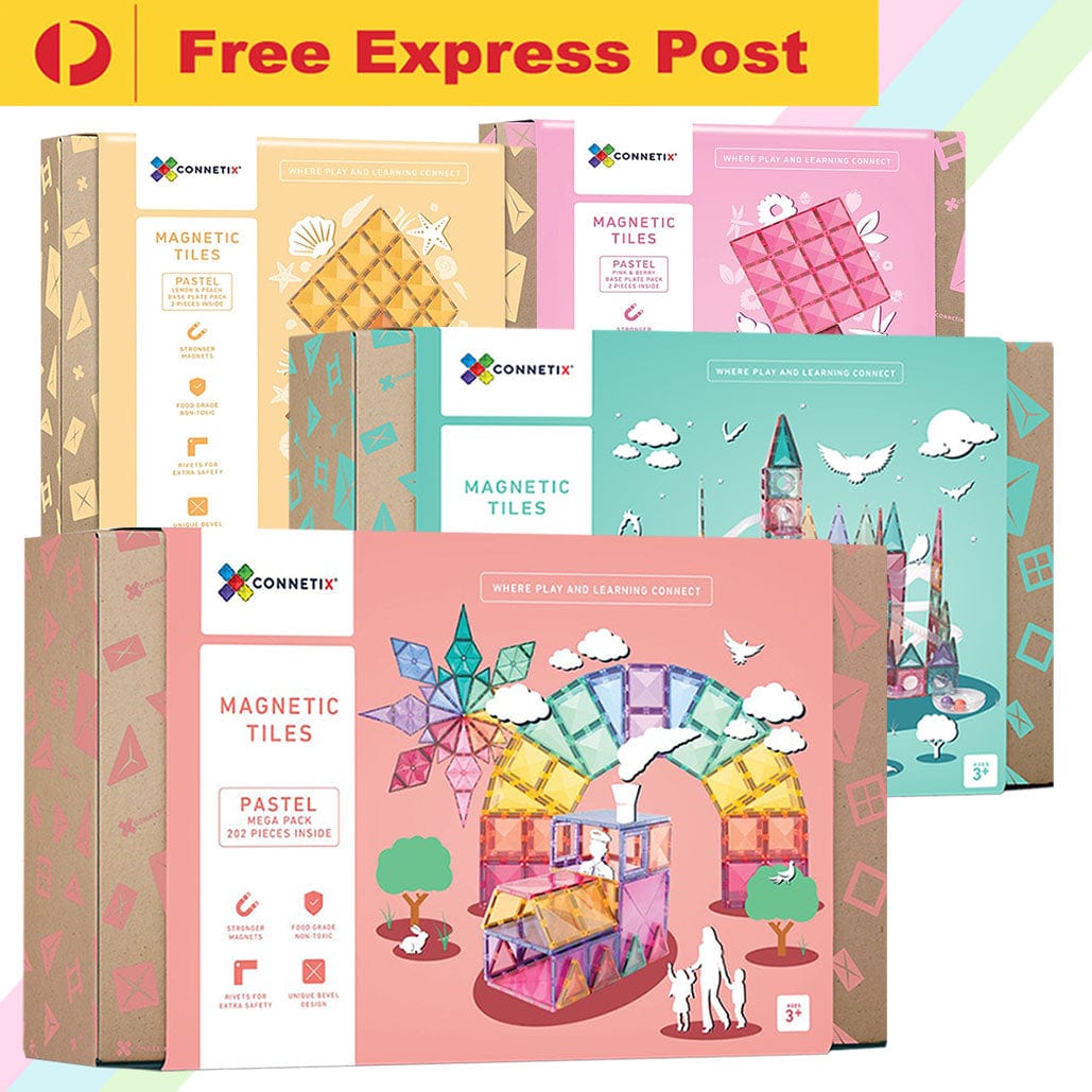 Connetix Tiles 312 Piece Pastel Complete Bundle