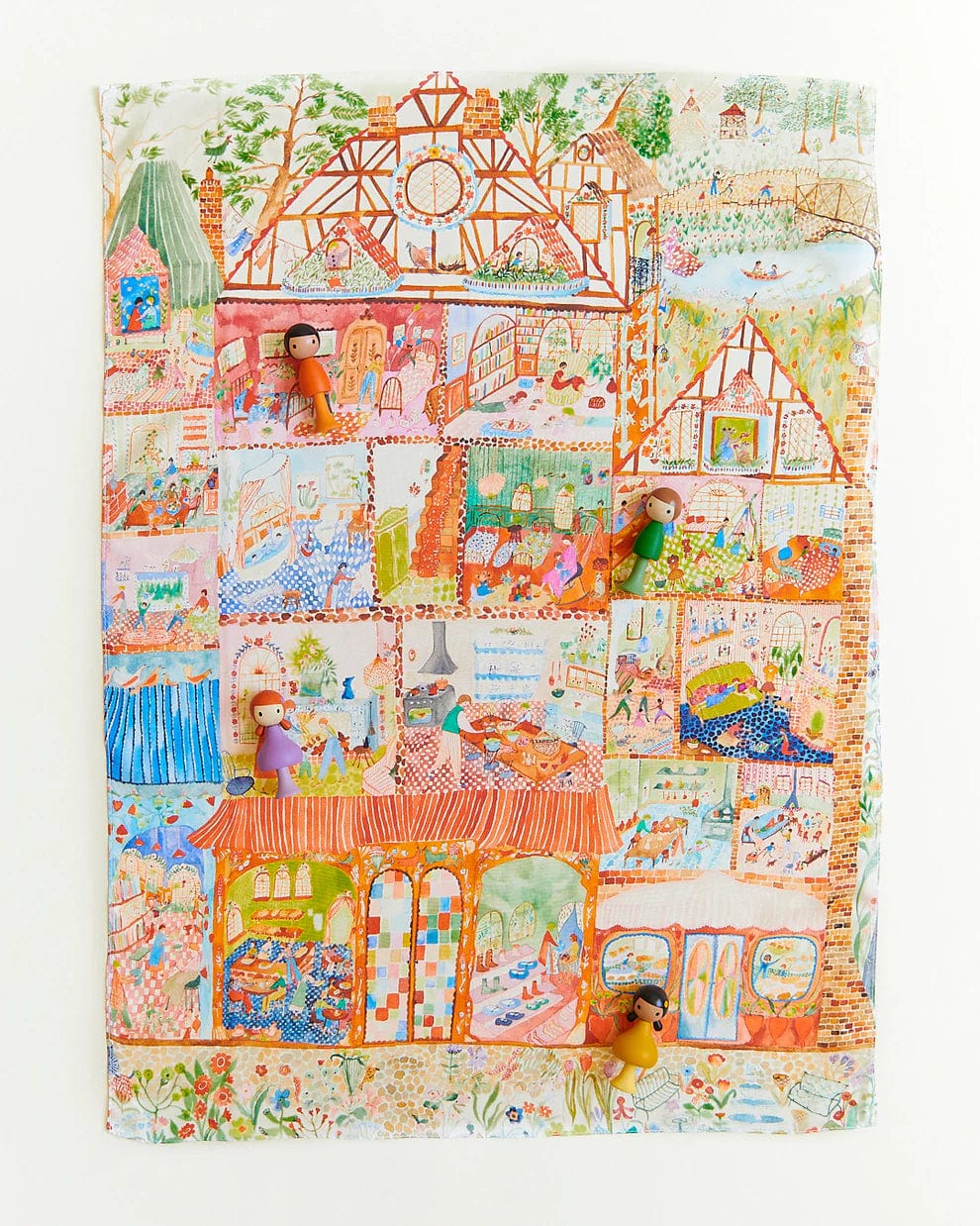 Sarah's Silks Playsilk Seek and Find - Dollhouse