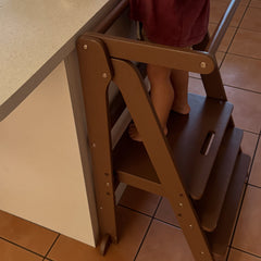 Toypark Folding Learning Tower - Walnut