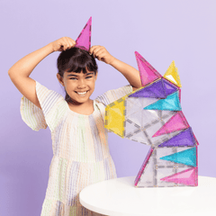 Connetix Tiles Glitter Unicorn Pack 56 Piece