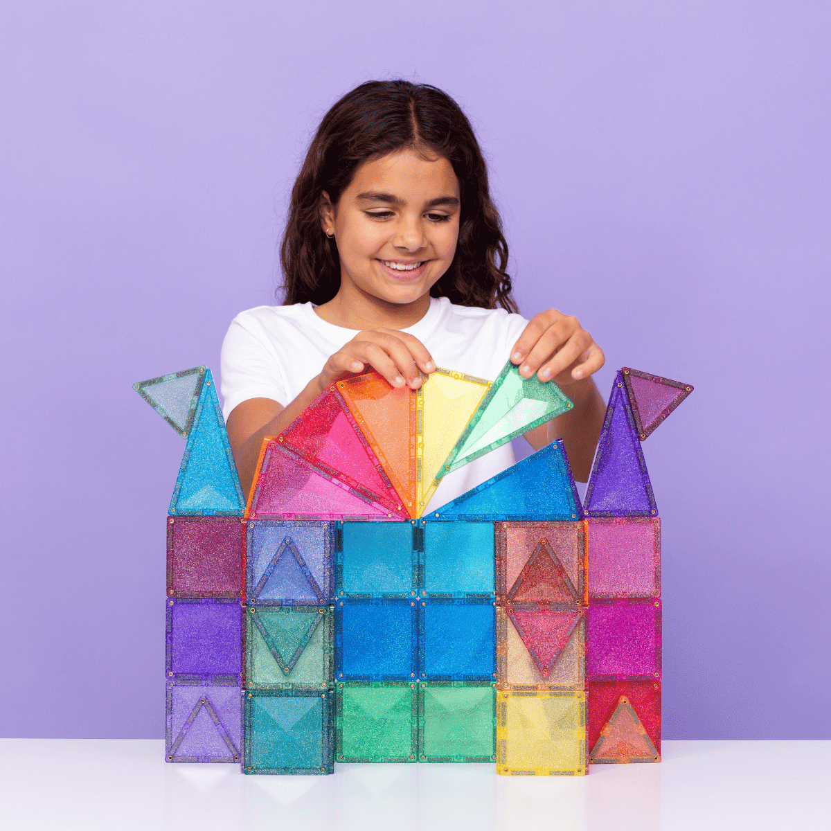 Connetix Tiles Glitter Castle Pack 48 Piece