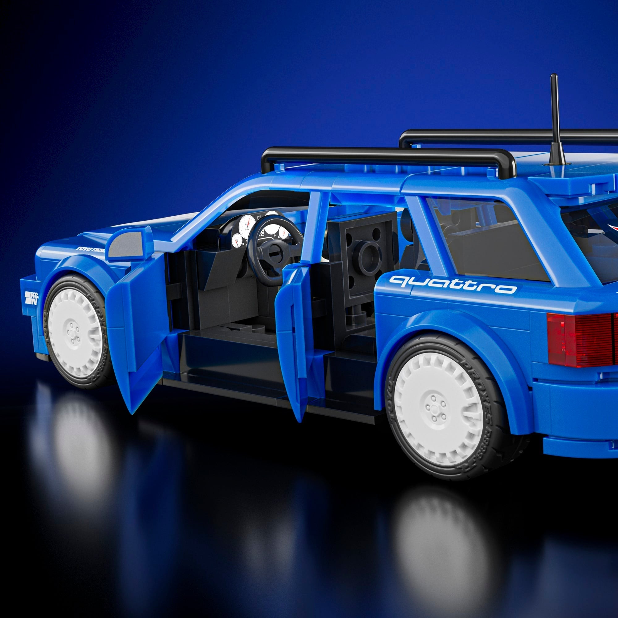 Mattel Brick Shop Hot Wheels Audi Avant RS2 Building Set