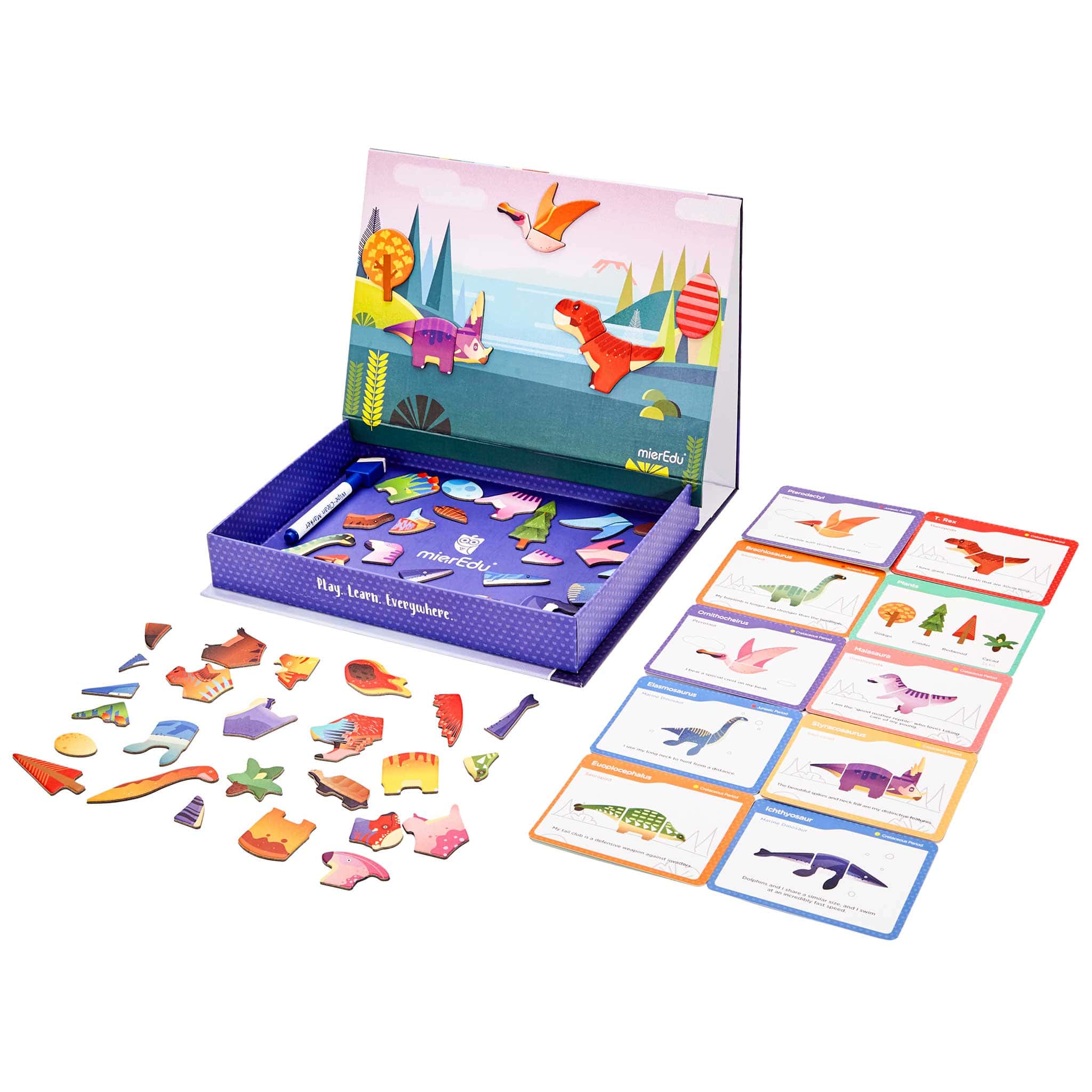 mierEdu Magnetic Art Case - Dino World