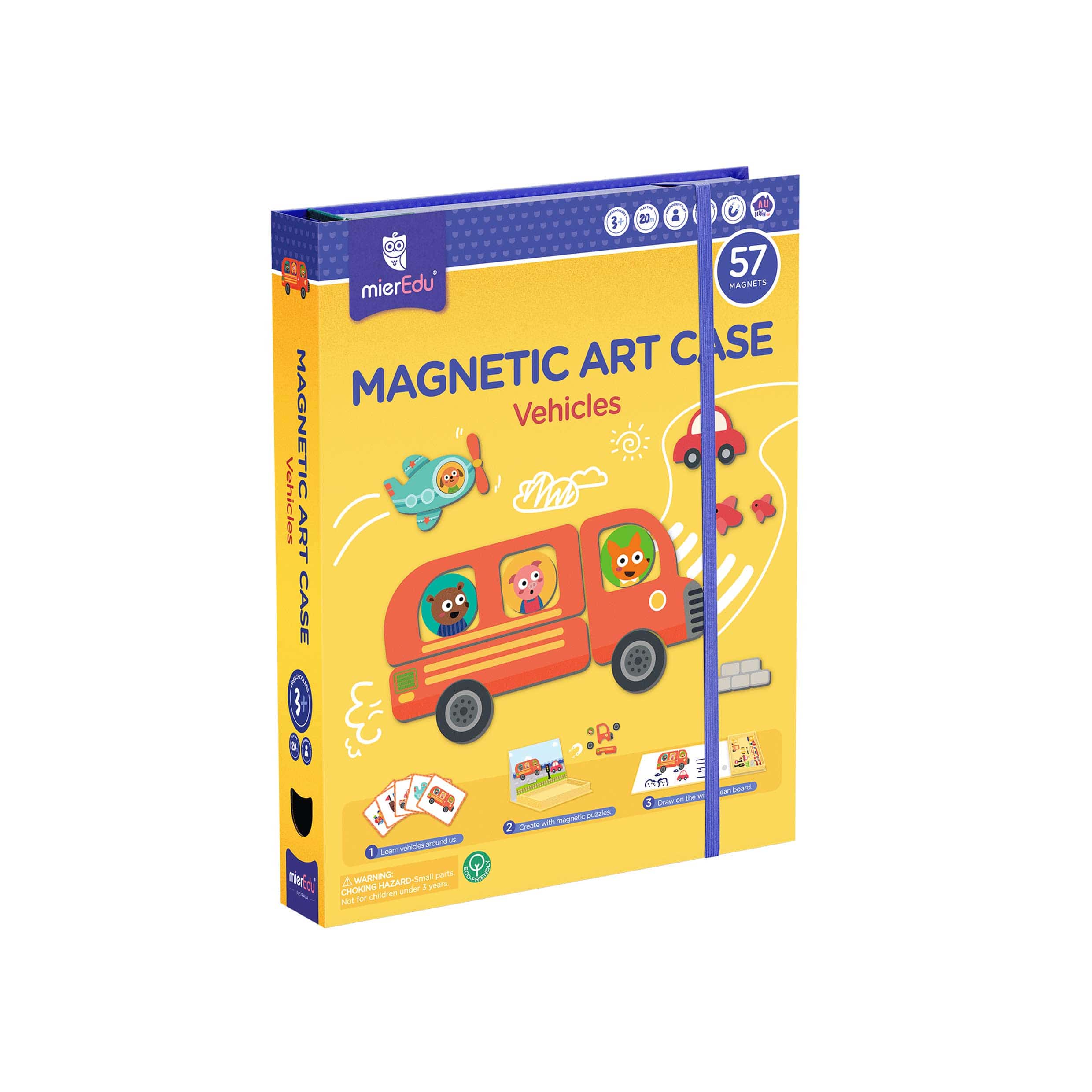 mierEdu Magnetic Art Case - Vehicles