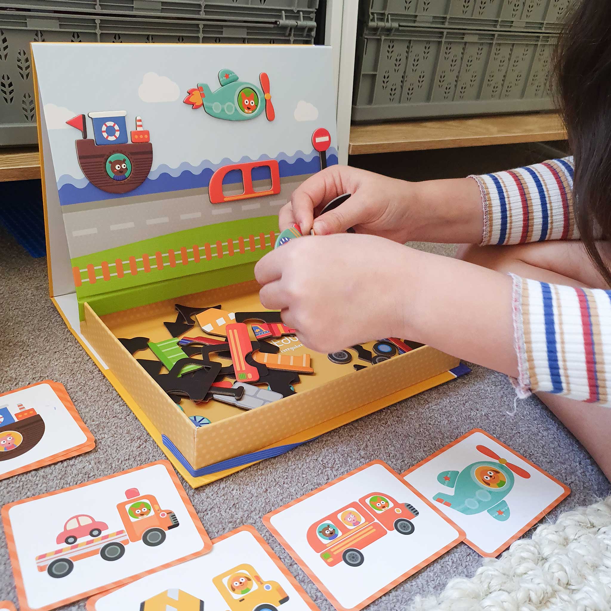 mierEdu Magnetic Art Case - Vehicles