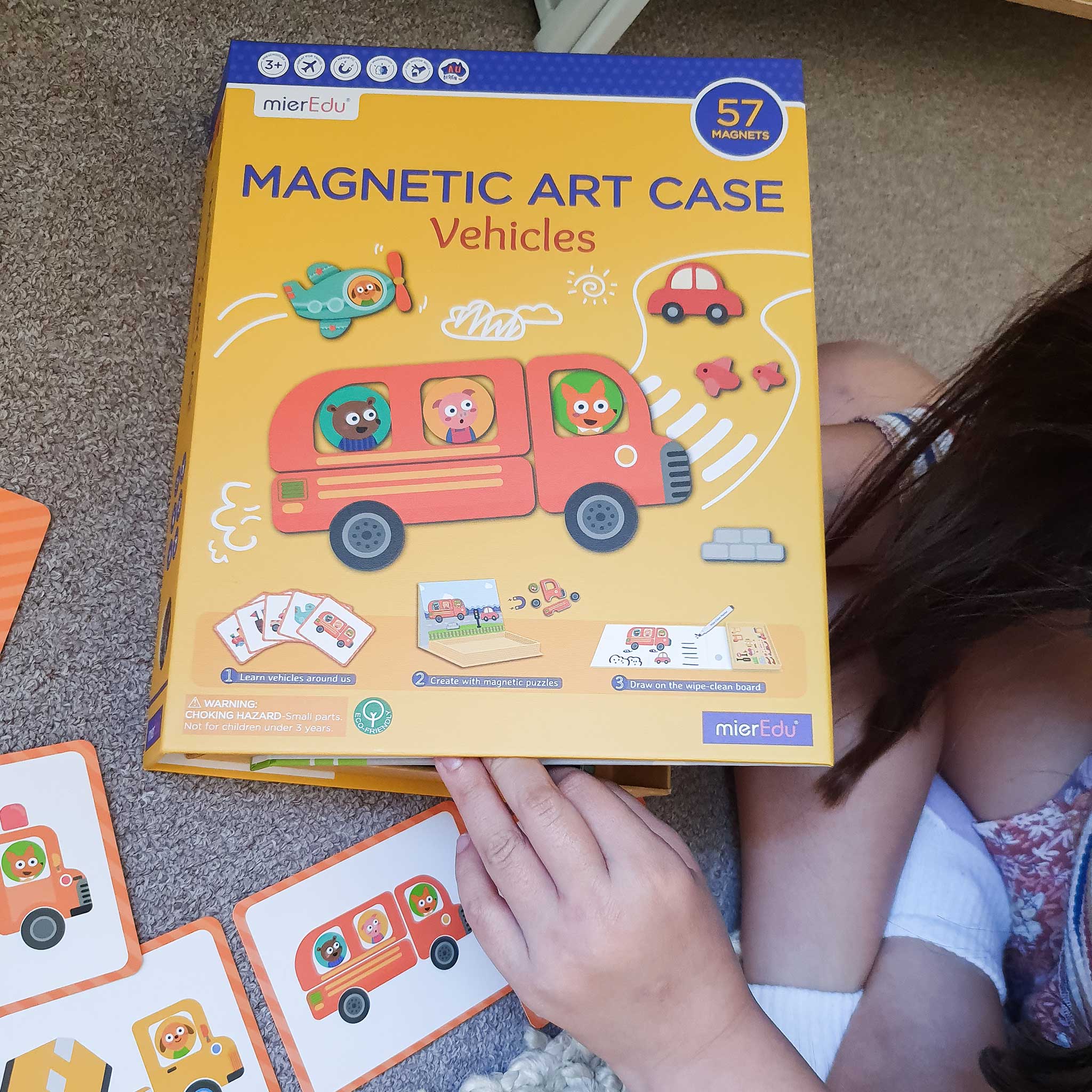 mierEdu Magnetic Art Case - Vehicles