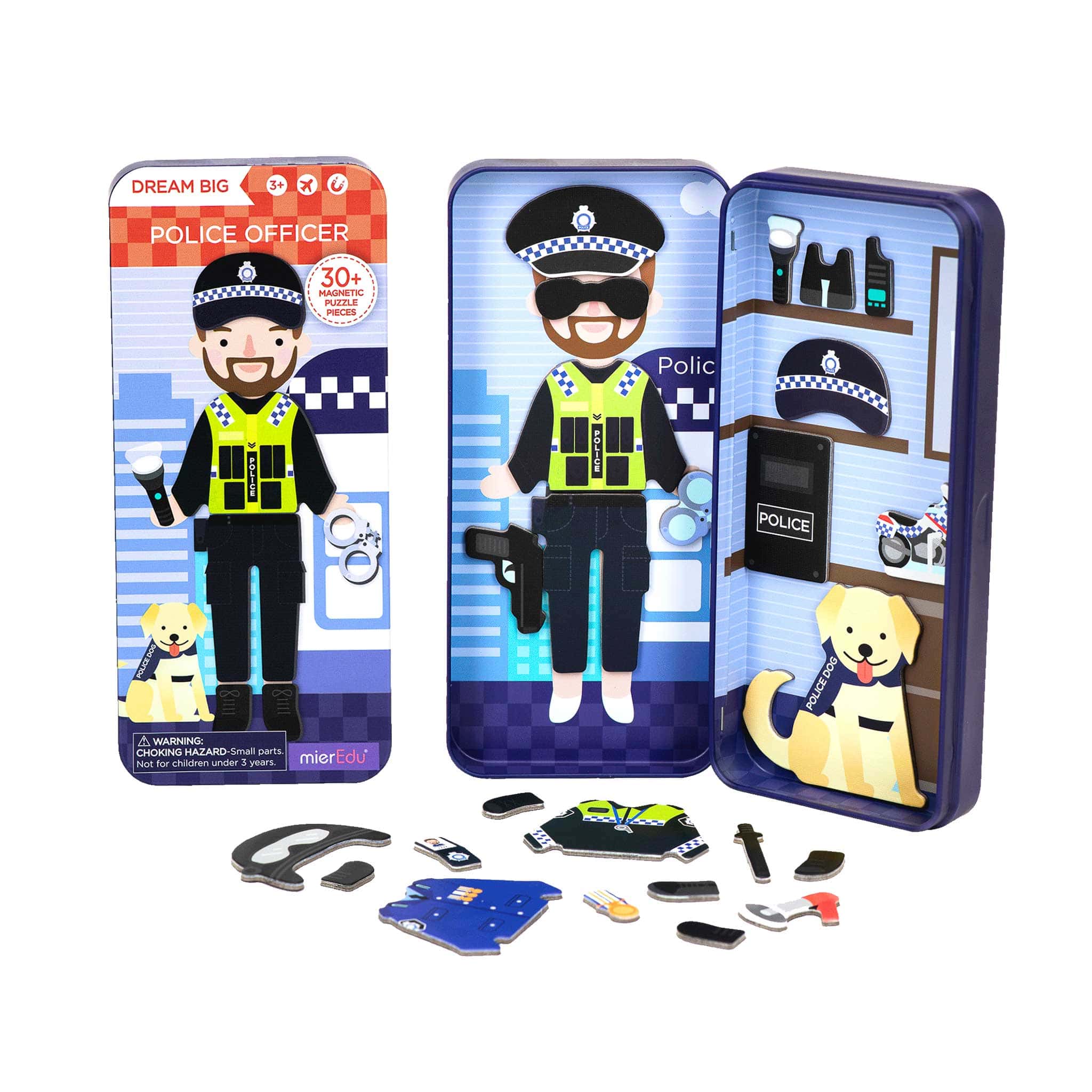 mierEdu Magnetic Puzzle Box - Police Officer