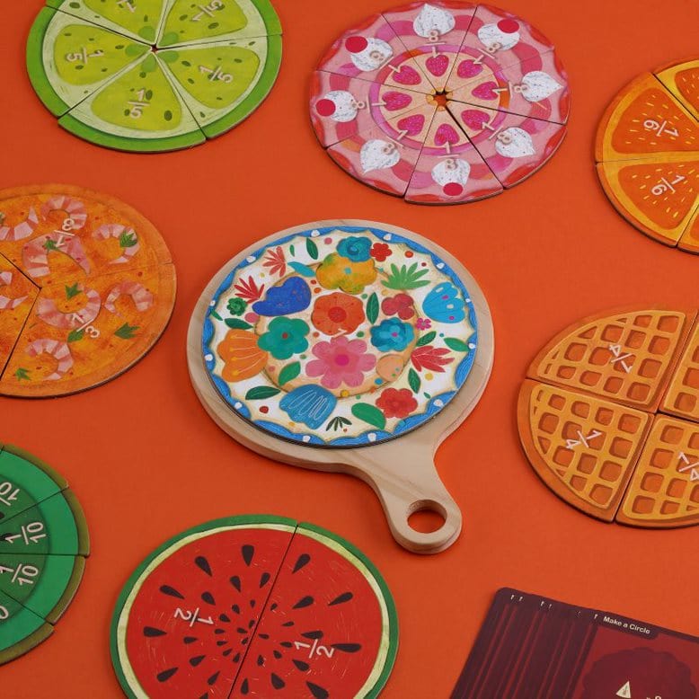 mierEdu Yummy Food Fraction Board