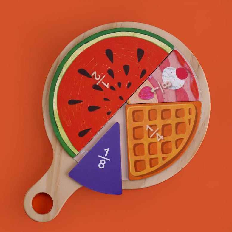 mierEdu Yummy Food Fraction Board