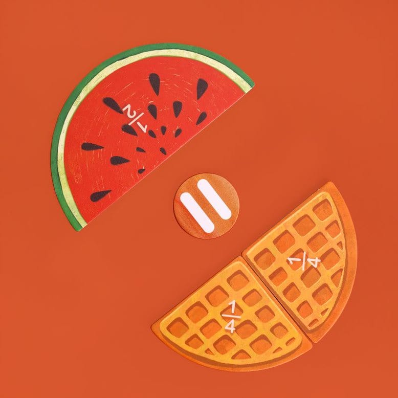 mierEdu Yummy Food Fraction Board