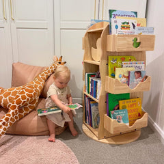 myduckling BINDI Revolving Solid Wood Bookcase
