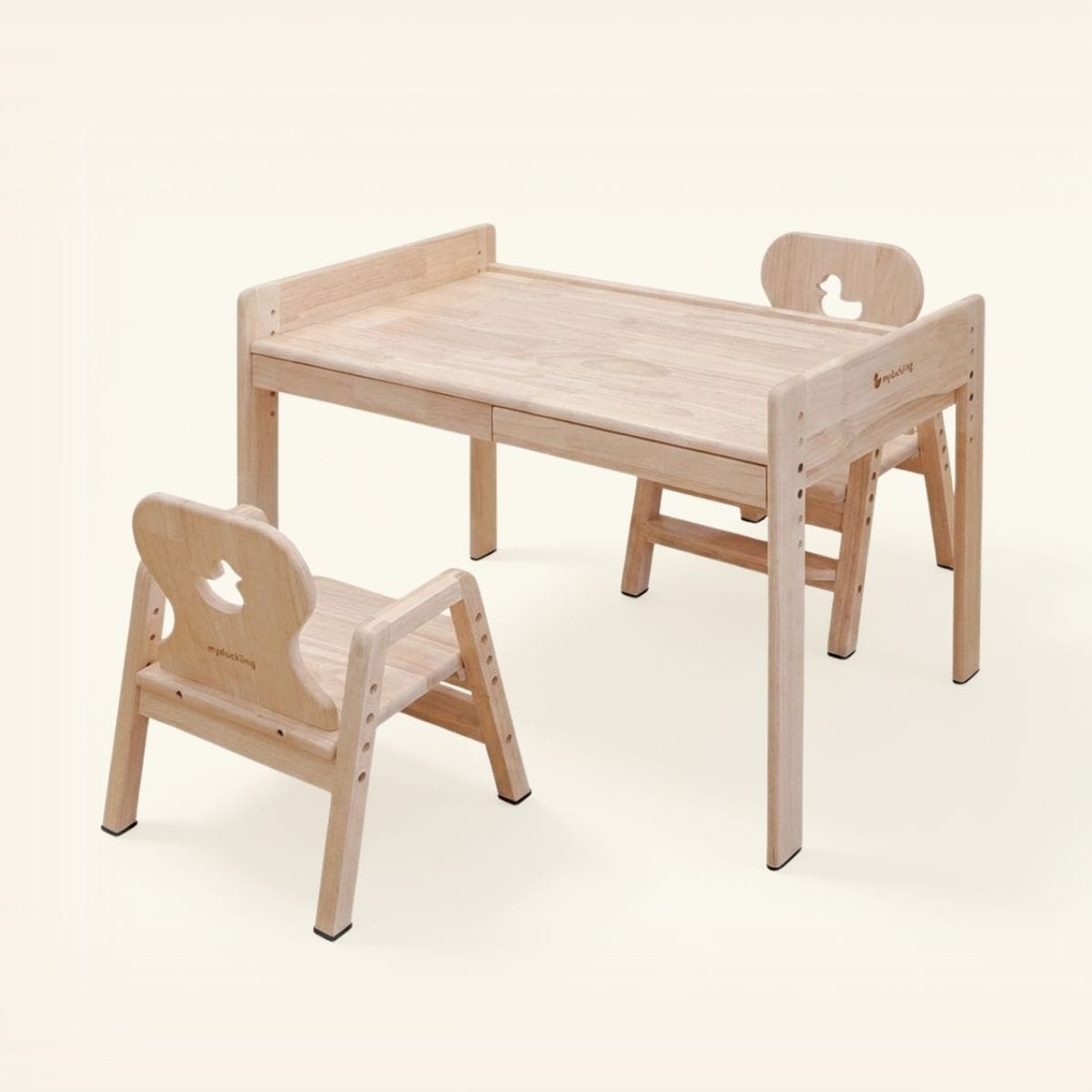 myduckling Kids Activity Adjustable Table with 2 Chairs - Duck