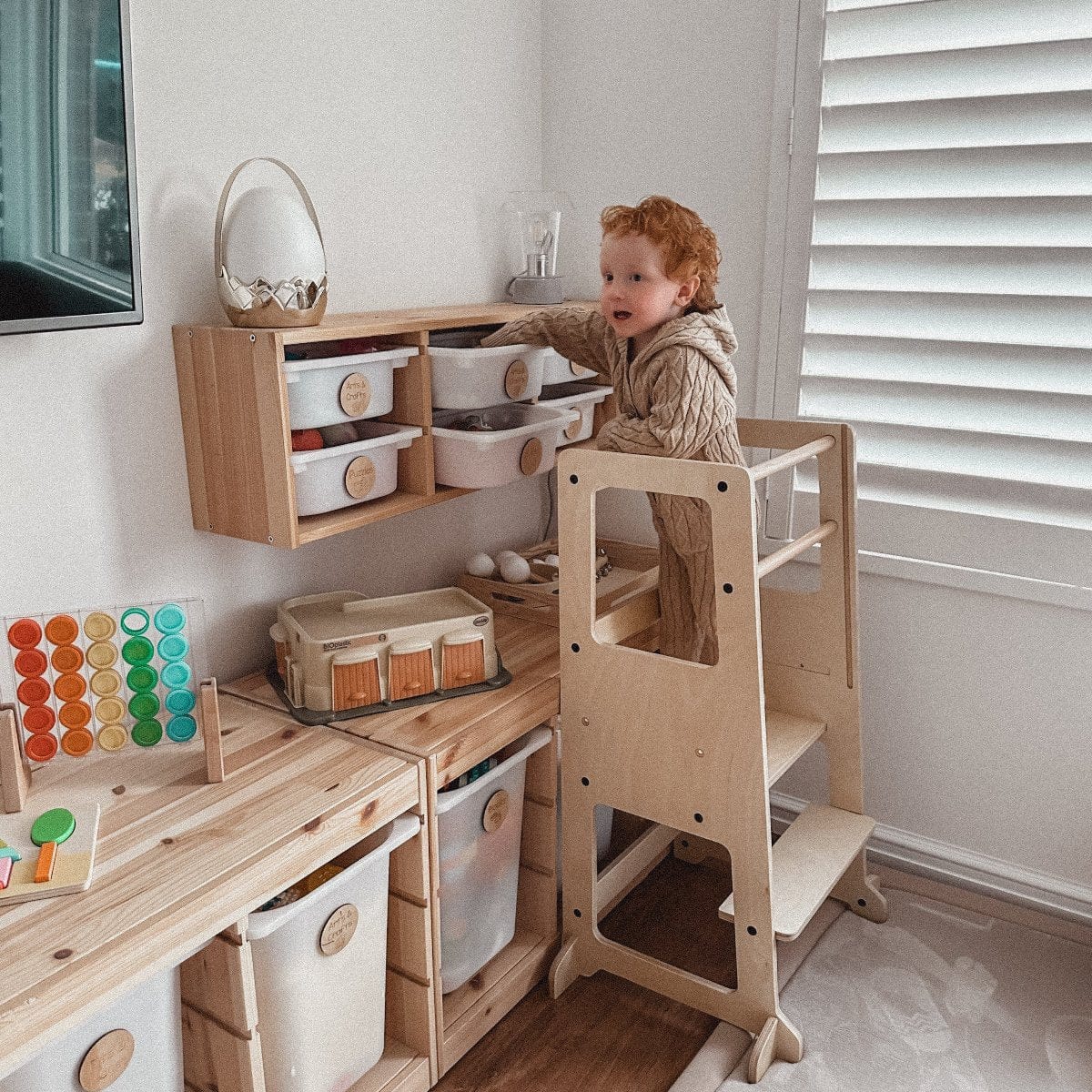 Mini Chef: myduckling Adjustable Learning Tower 2 in 1 set