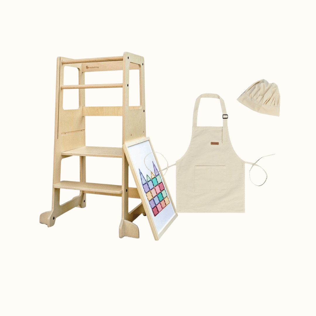 Mini Chef: myduckling Adjustable Learning Tower 2 in 1 set