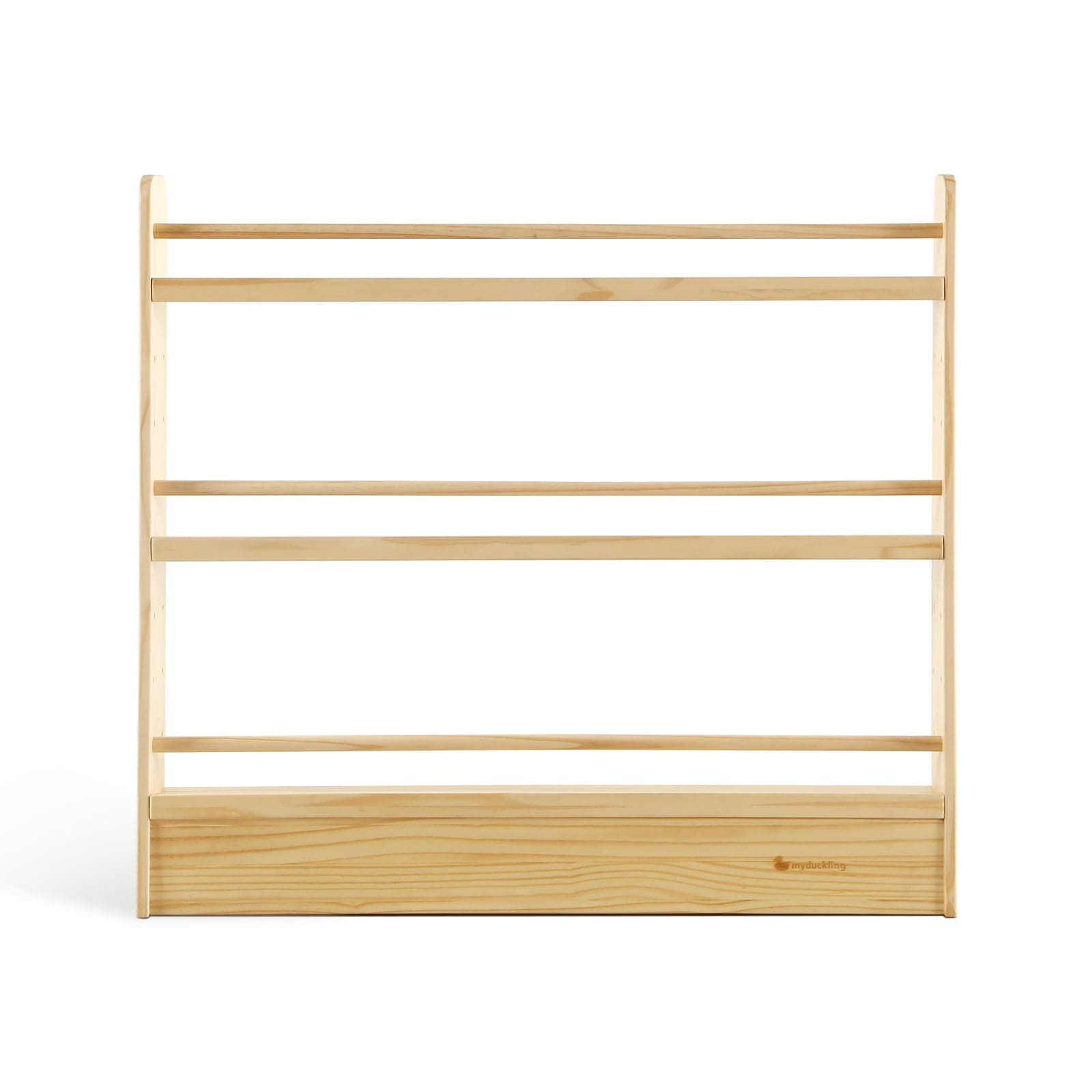 myduckling NALA 3 Tier Adjustable Solid Wood Bookshelf