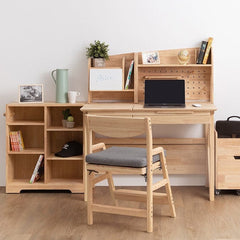 myduckling Solid Wood Study Desk With Easel