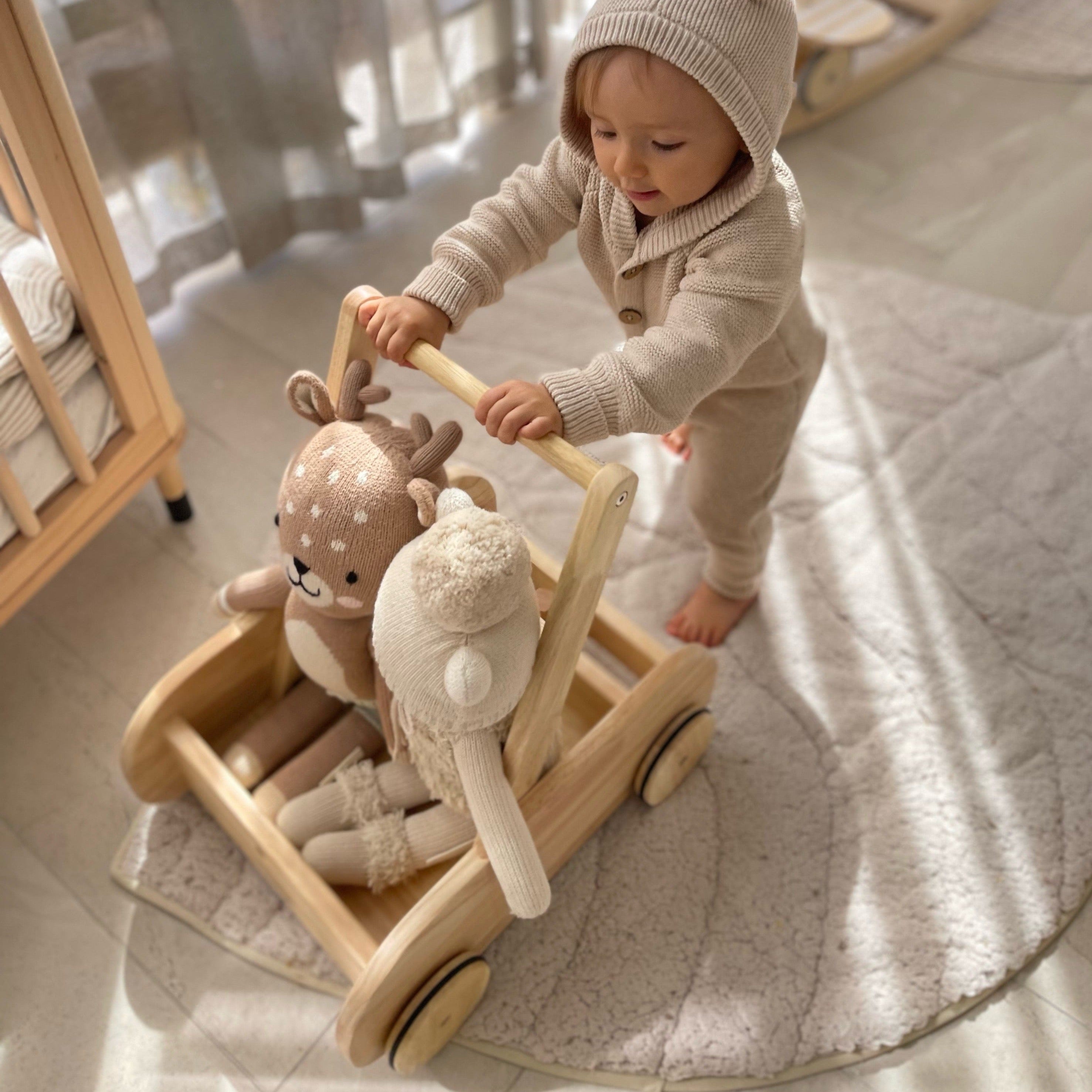 [Slight Defect Clearance] myduckling Wooden Adjustable Baby Walker