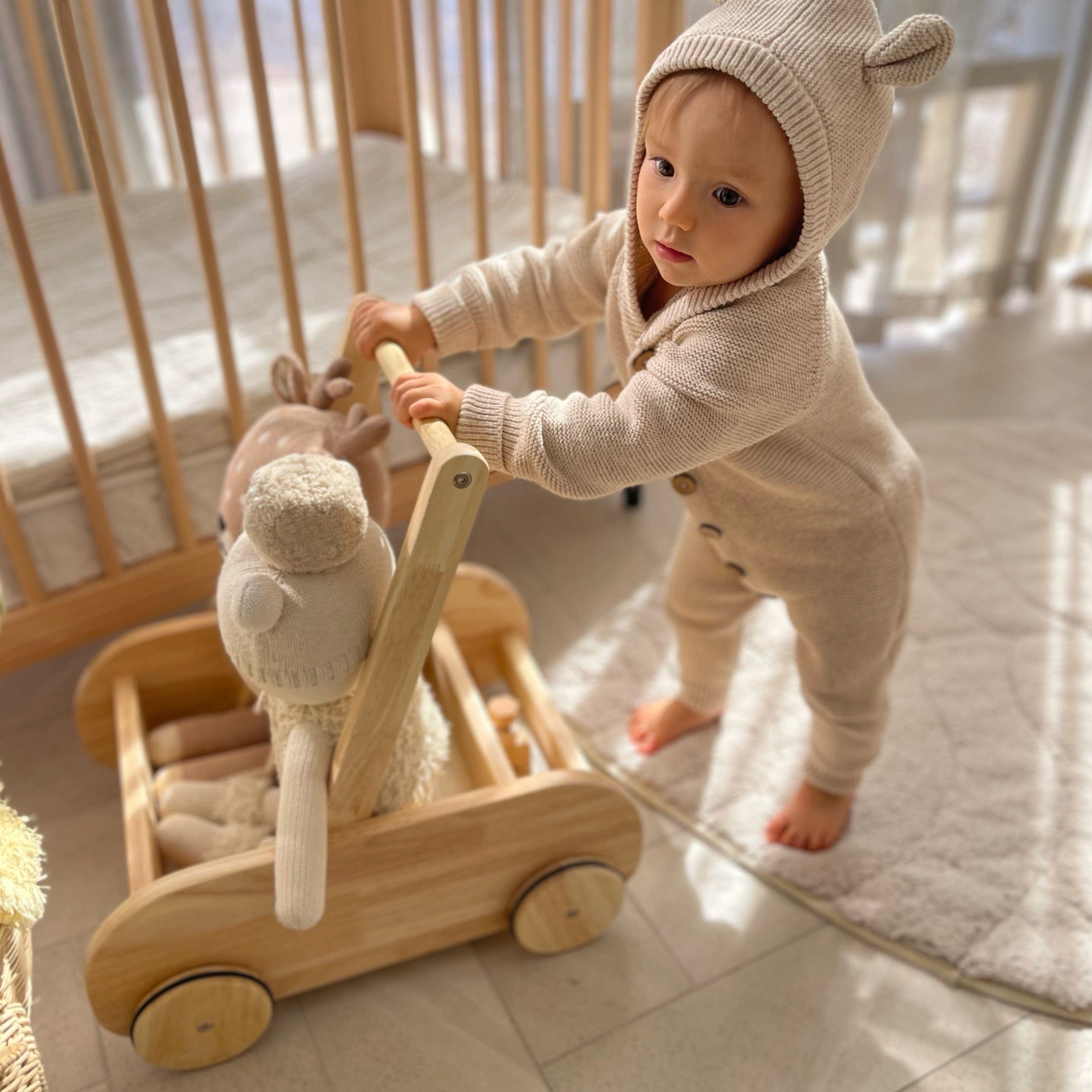 [Slight Defect Clearance] myduckling Wooden Adjustable Baby Walker