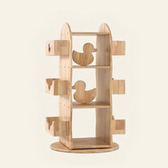 myduckling BINDI Revolving Solid Wood Bookcase