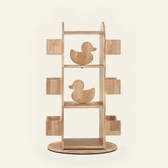 myduckling BINDI Revolving Solid Wood Bookcase