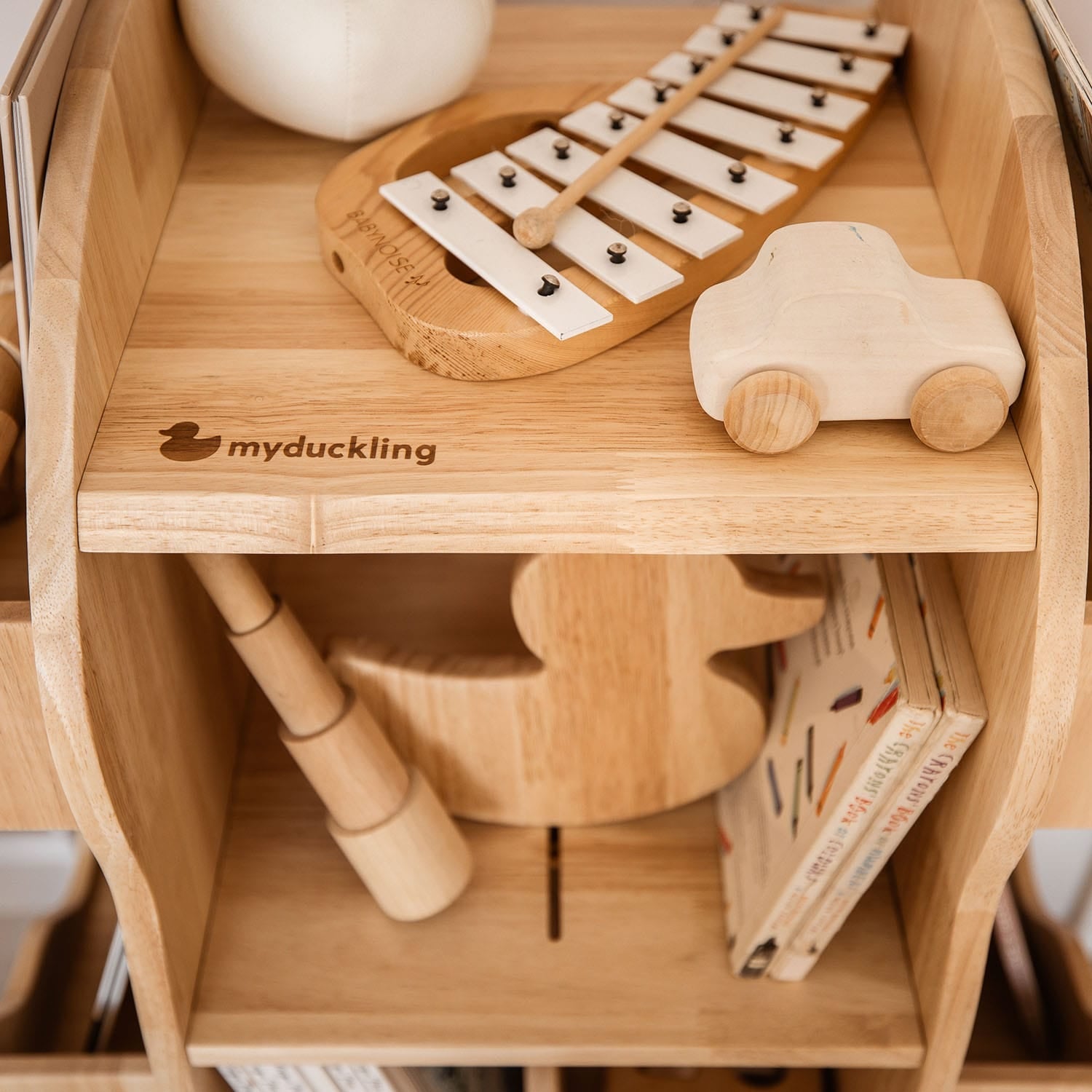 myduckling BINDI Revolving Solid Wood Bookcase