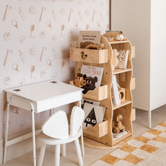 myduckling BINDI Revolving Solid Wood Bookcase