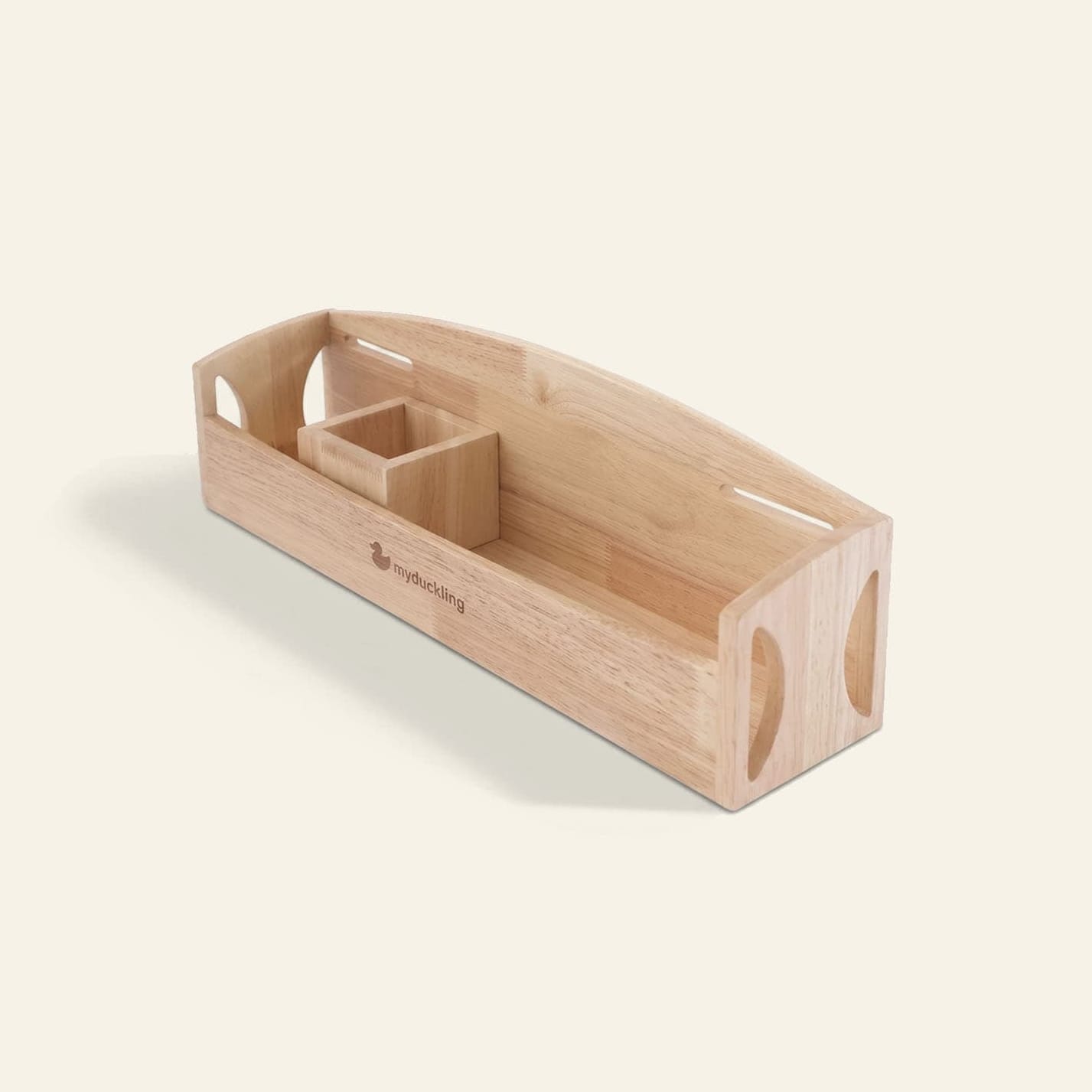 myduckling Solid Wood Side Shelf
