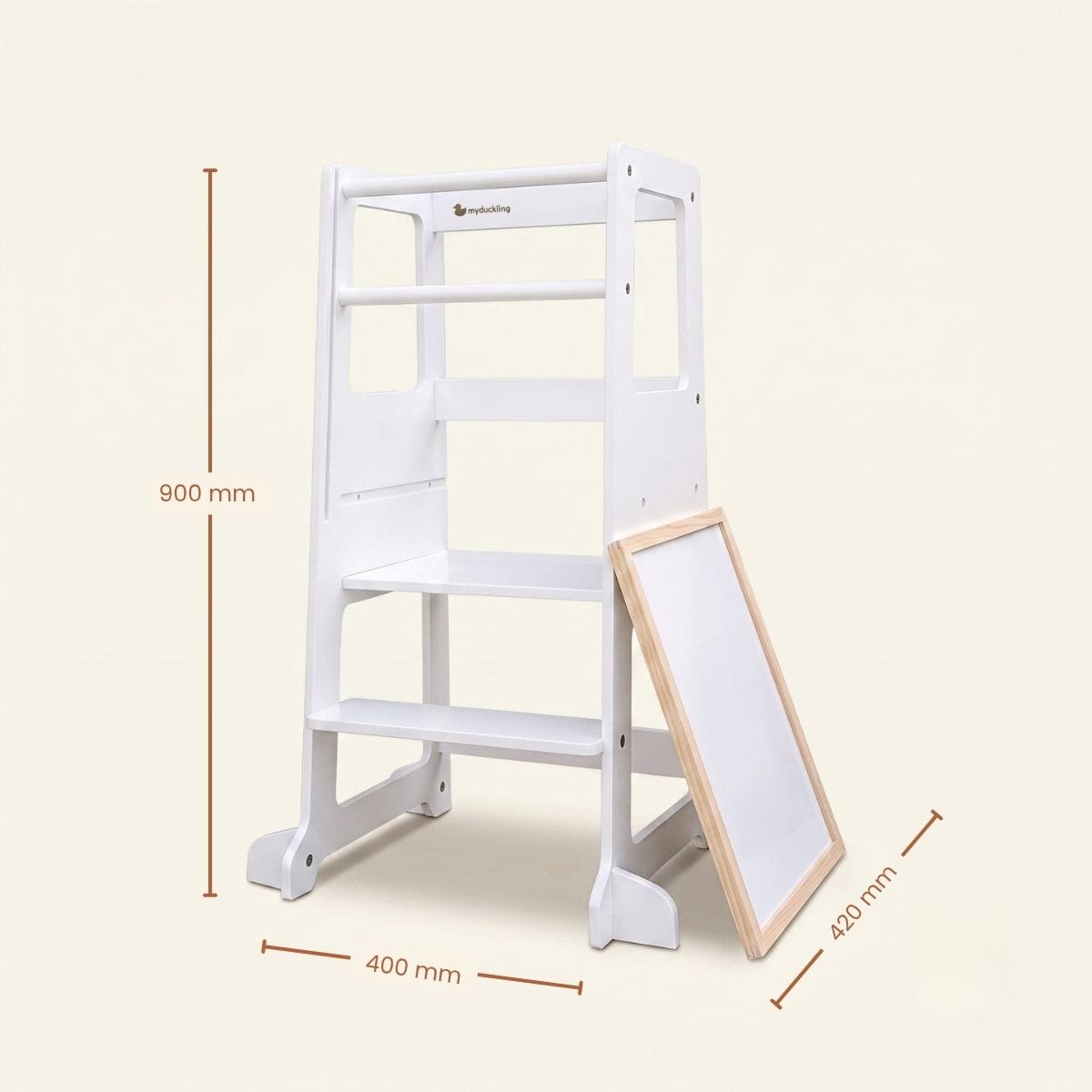 myduckling Adjustable Learning Tower 2 in 1 - White