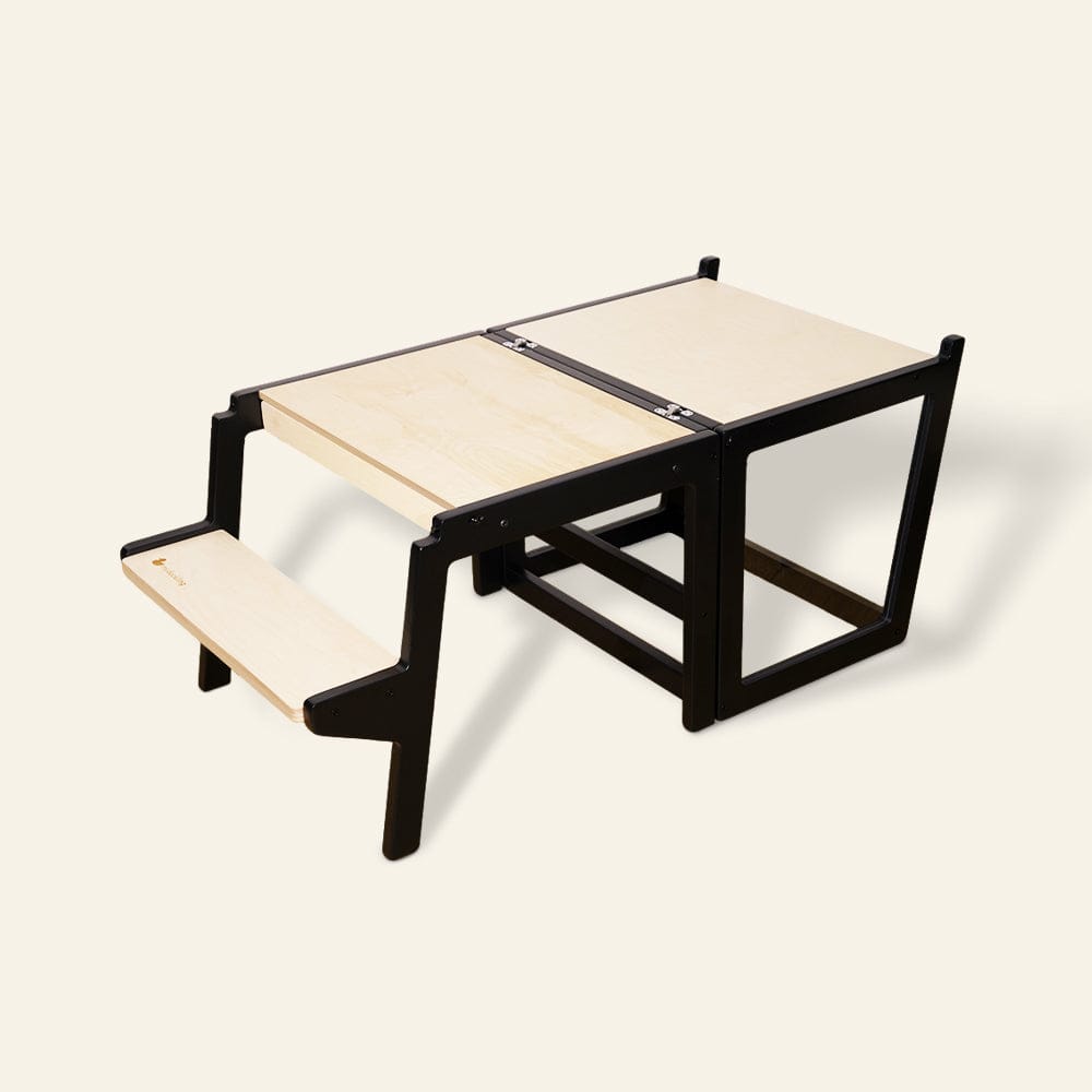 myduckling Convertible Learning Tower - Black/Natural