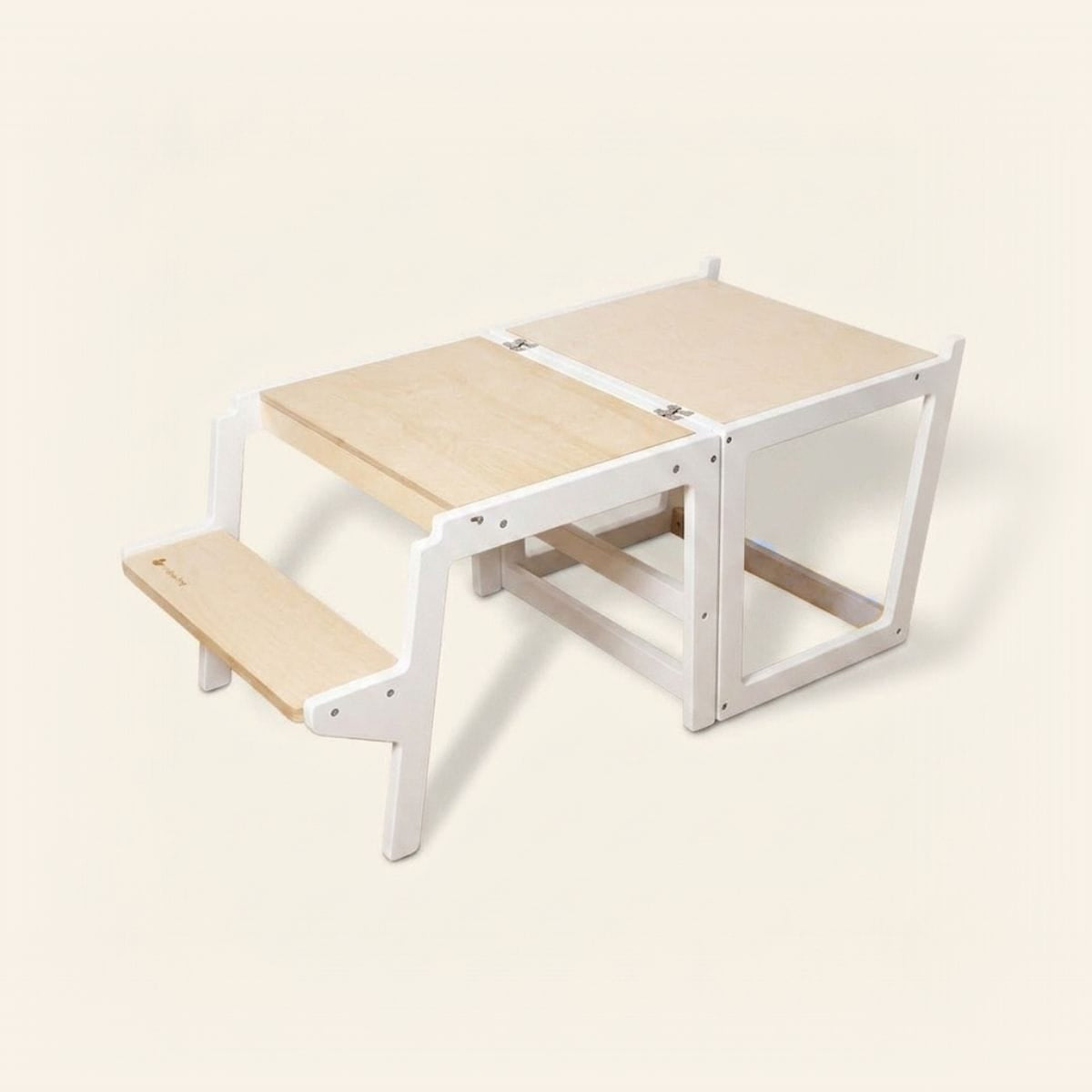 myduckling Convertible Learning Tower - White/Natural