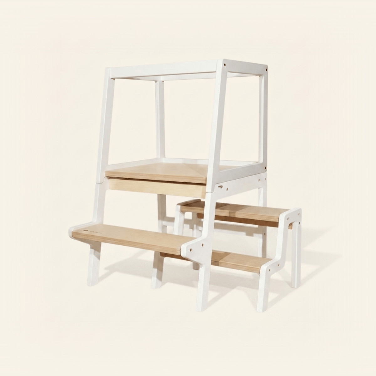 myduckling Convertible Learning Tower - White/Natural