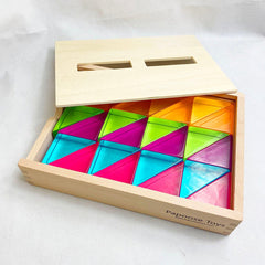 Papoose Lucite Large Triangles 24-piece set