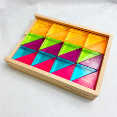 Papoose Lucite Large Triangles 24-piece set